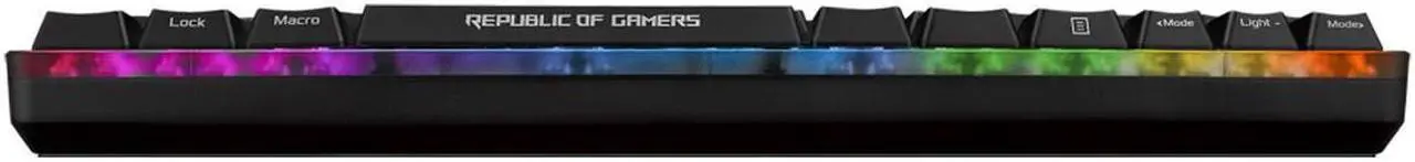 Alt view image 11 of 12 - ASUS ROG Falchion NX 65% Wireless RGB Gaming Mechanical Keyboard | ROG NX Brown Tactile Switches, PBT Doubleshot Keycaps, Wired / 2.4G Hz, Touch Panel, Keyboard Cover Case, Macro Support