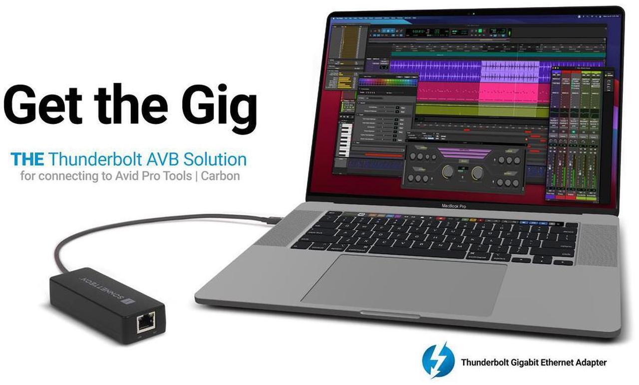 Alt view image 3 of 3 - Sonnet Thunderbolt AVB GE Adapter for Macs #AVB-TB