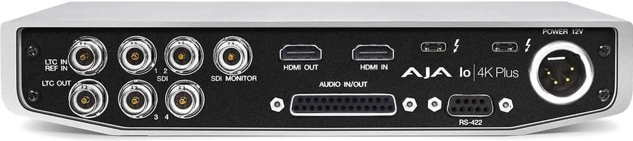 Alt view image 3 of 3 - AJA Io 4K Plus Professional Video I/O with Thunderbolt 3 Performance