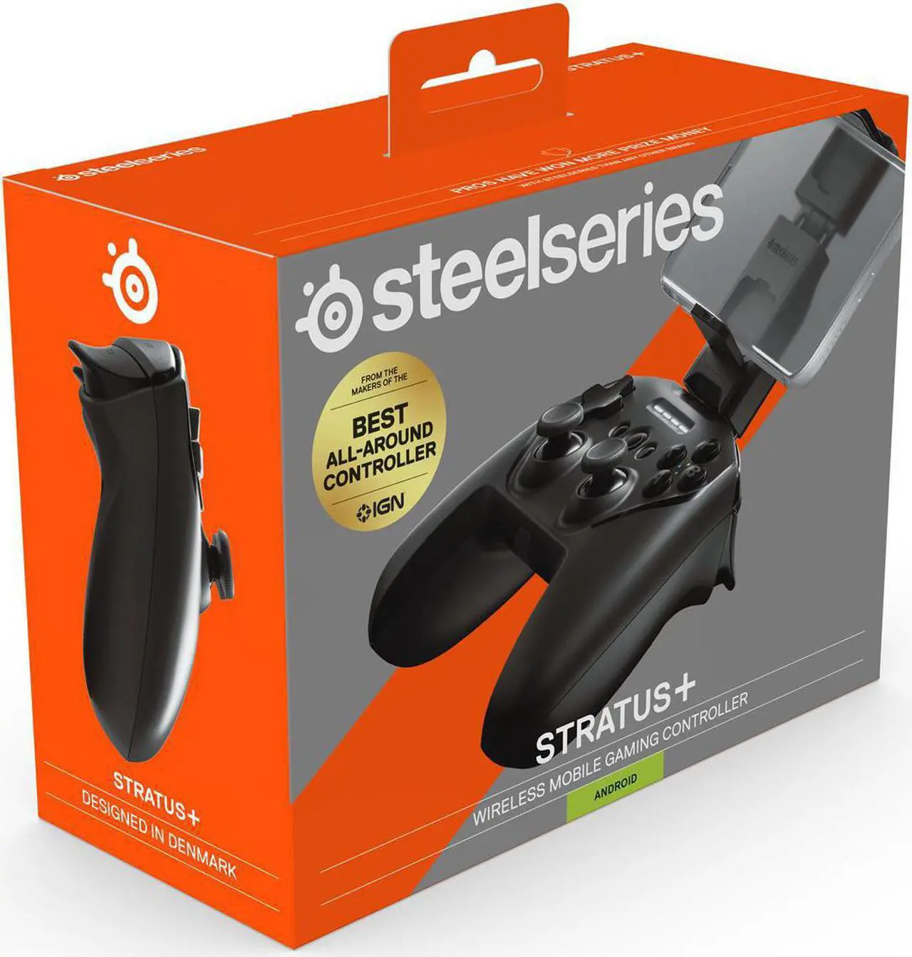 Alt view image 3 of 14 - SteelSeries Stratus+ Wireless Gaming Controller for Android and PC