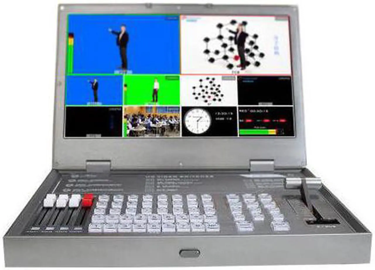 Alt view image 8 of 8 - AVMATRIX PVS0615 6CH Multi-Format Video Switcher Portable All-in-One Design with 15.6 inch FHD LCD Display 6 Channel inputs: 4×SDI and 2×DVI-I/HDMI/VGA/USB