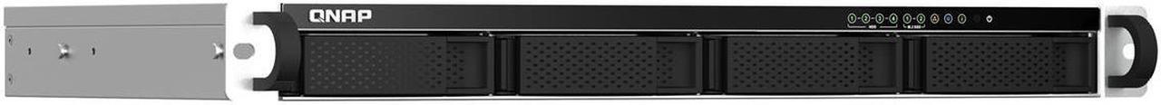 Main image of Qnap TS-464eU 4-Bay 1U Short-Depth Rackmount NAS/iSCSI IP-SAN, Single PSU