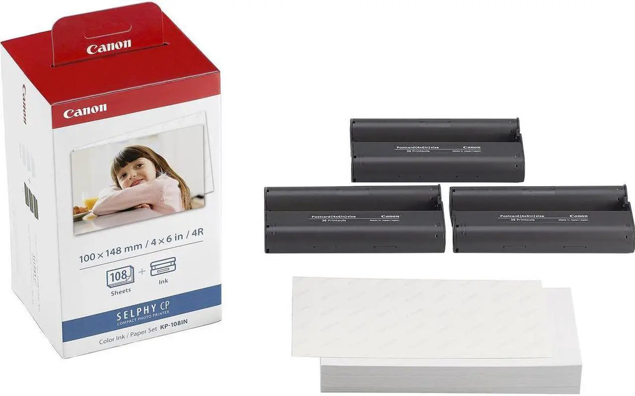 Alt view image 6 of 6 - Canon 3 Pack KP-108IN Color Ink And Paper Set #3115B001 3