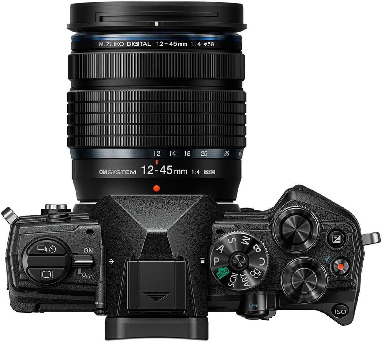 Alt view image 8 of 12 - OM System OM5 20.4 Megapixel Mirrorless Camera with Lens (Black)