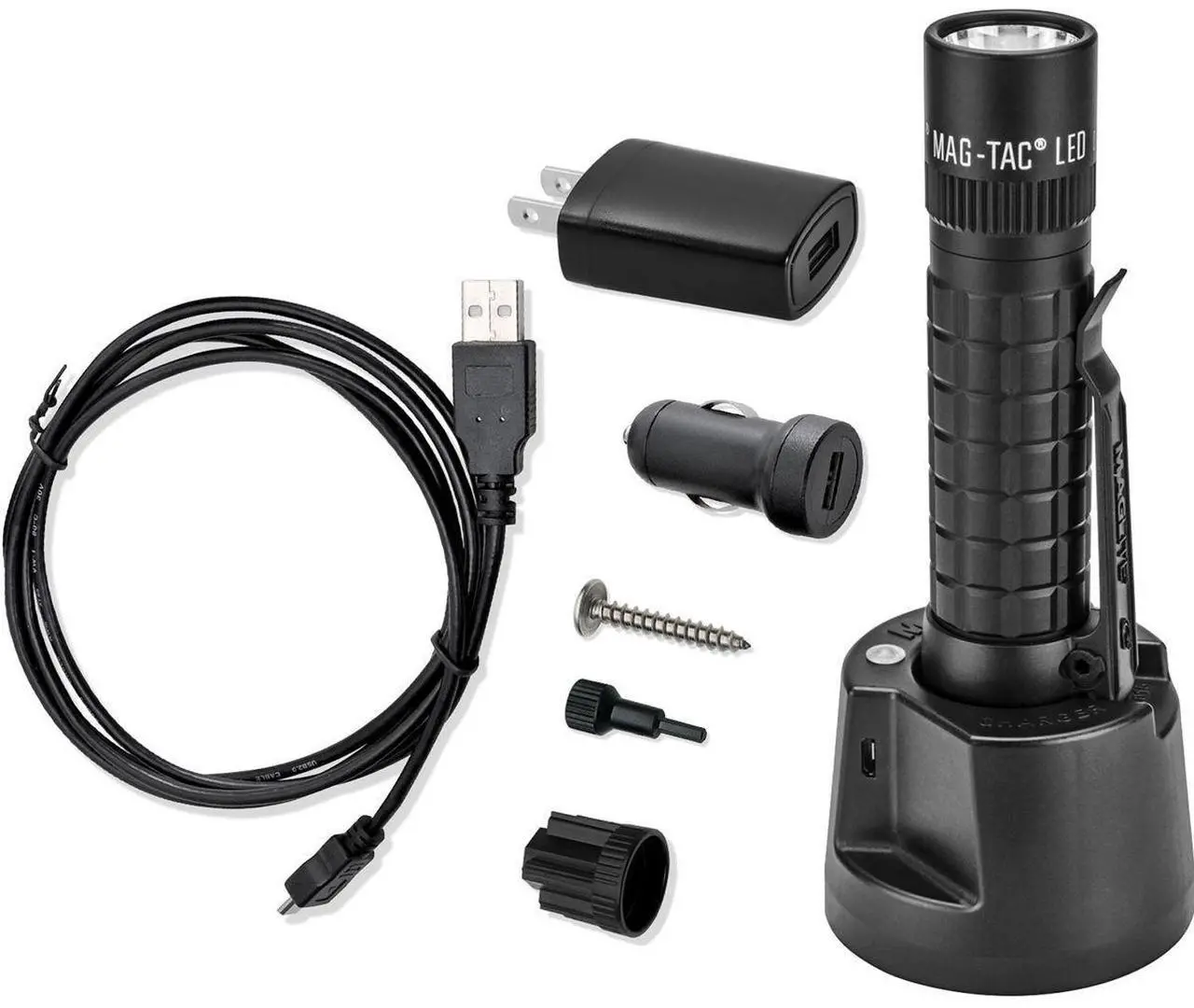 Alt view image 14 of 15 - MAGLITE TRM1RE4 671-Lumen LED MAGTAC Rechargeable Flashlight (Plain Bezel)