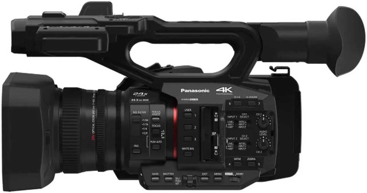 Alt view image 6 of 15 - Panasonic HC-X20 Camcorder, 4K 60p, 1.0-inch Sensor, 24.5mm Wide-Angle Lens and Optical 20x Zoom