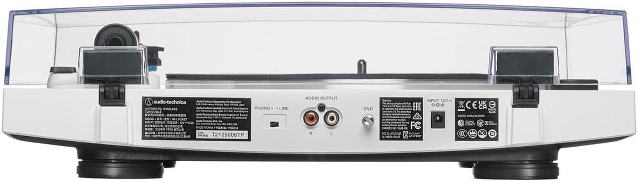 Alt view image 5 of 18 - Audio Technica Wireless & Analog Automatic Belt-Drive Turntable - White