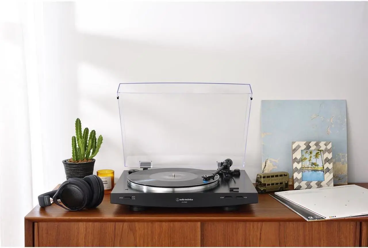 Alt view image 13 of 20 - Audio Technica Wireless & Analog Automatic Belt-Drive Turntable - Black