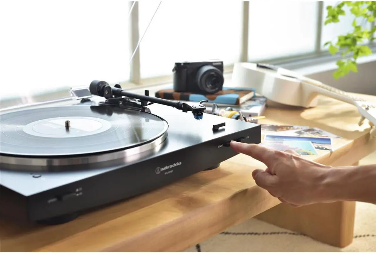 Alt view image 14 of 20 - Audio Technica Wireless & Analog Automatic Belt-Drive Turntable - Black