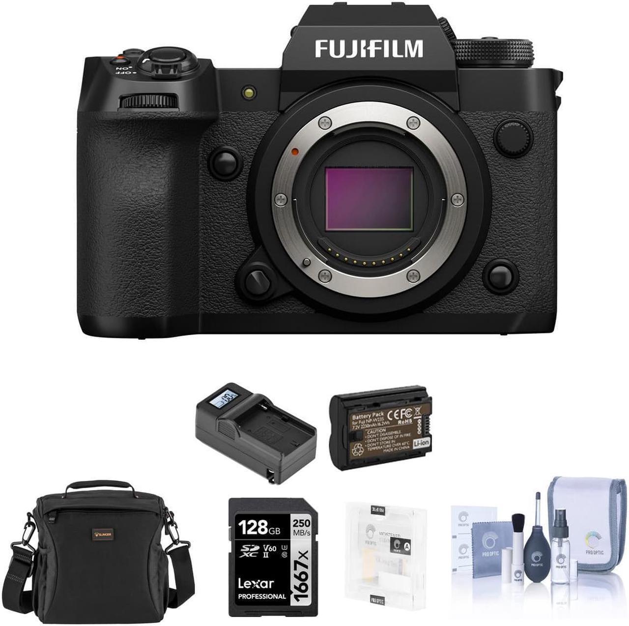 Main image of Fujifilm X-H2 Mirrorless Digital Camera Body, Black with Essential Kit
