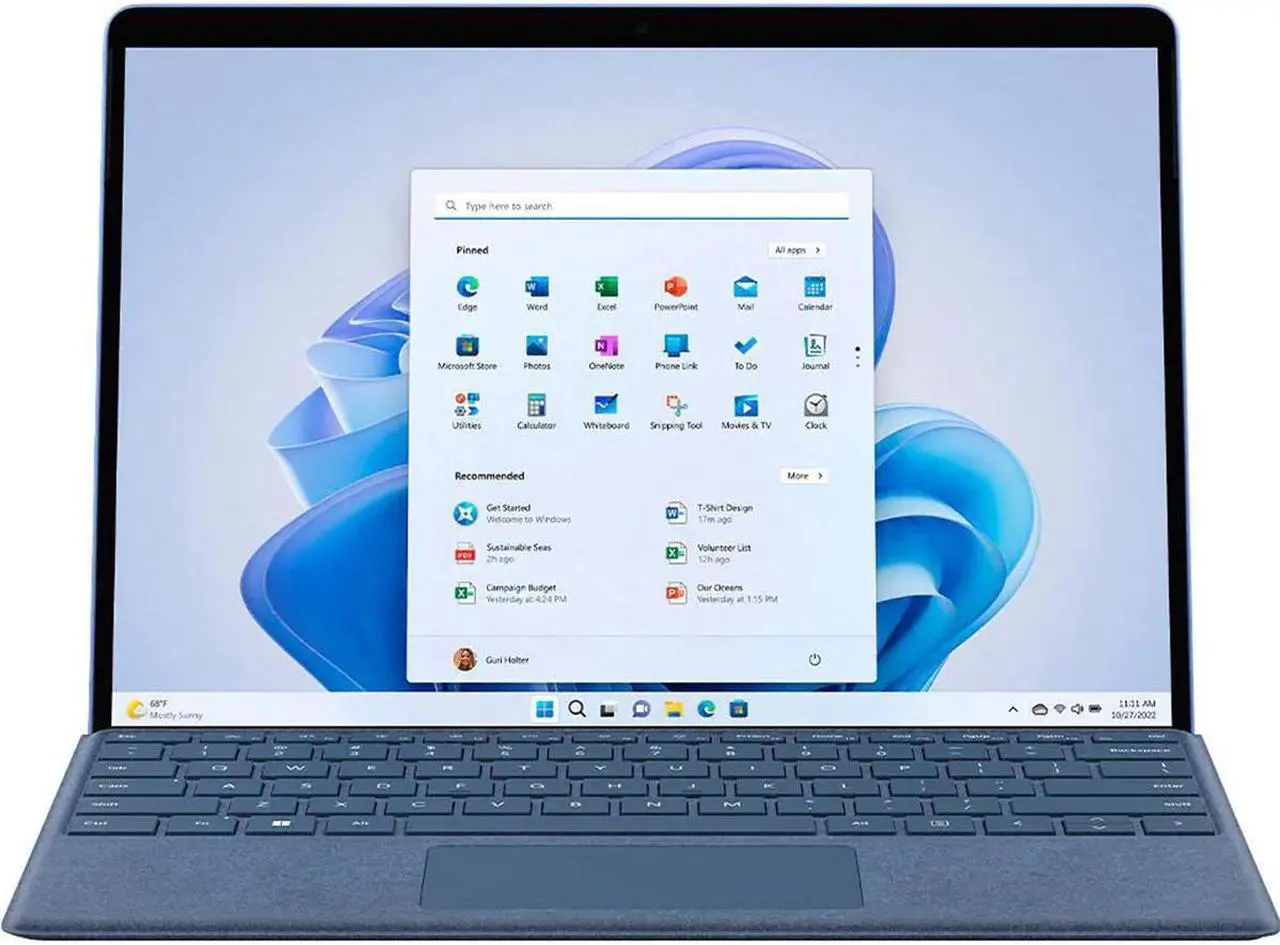 Alt view image 15 of 20 - Microsoft Surface Pro 9 - Intel Core i5-1235U - 8GB RAM - 256GB SSD - 13" 120Hz Touchscreen - Windows 11 Home - Intel Evo Platform - QEZ-00035 - Sapphire