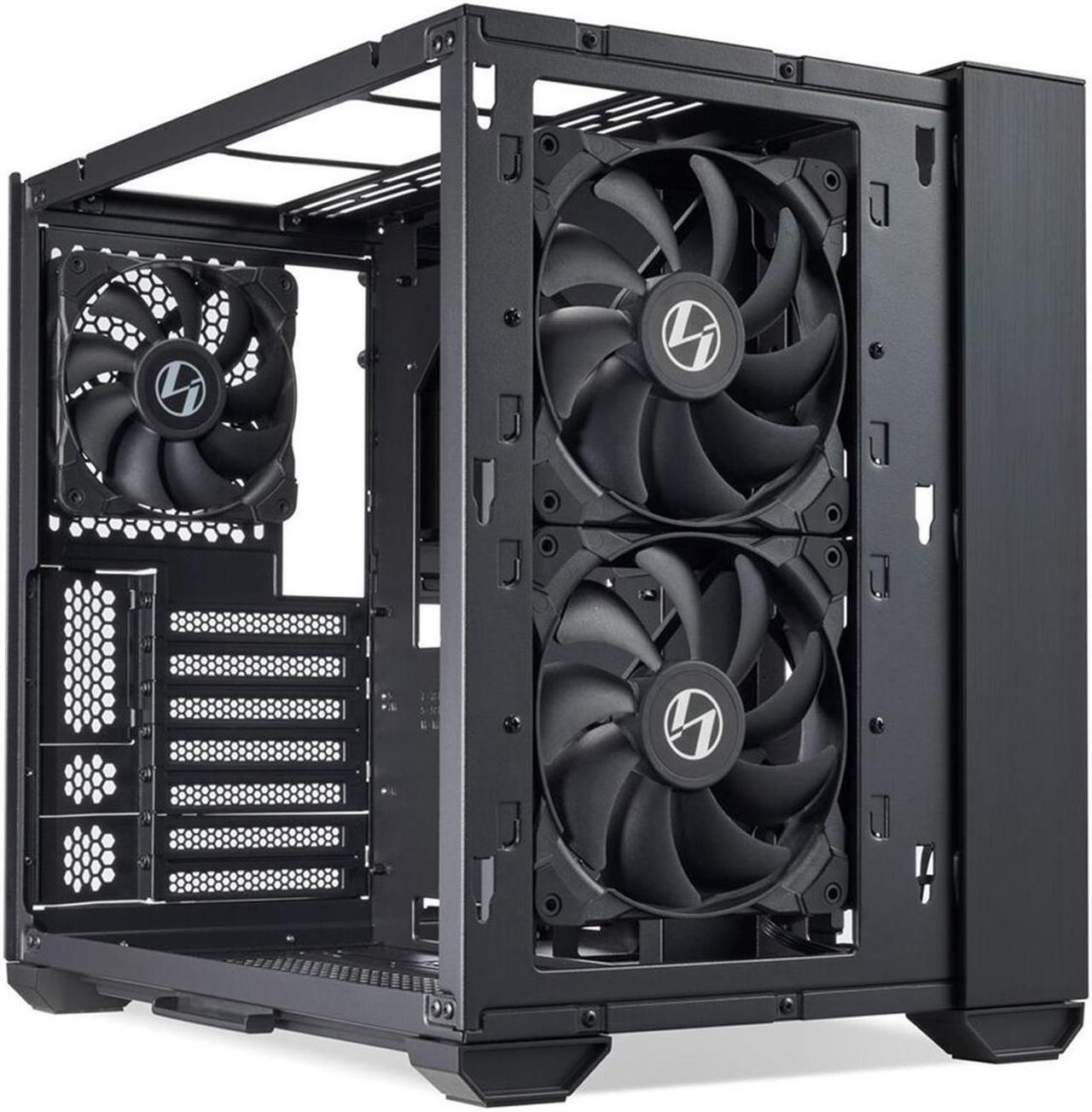 Alt view image 11 of 15 - LIAN LI O11 AIR MINI Black SPCC / Aluminum / Tempered Glass ATX Mini Tower Computer Case-- O11AMX