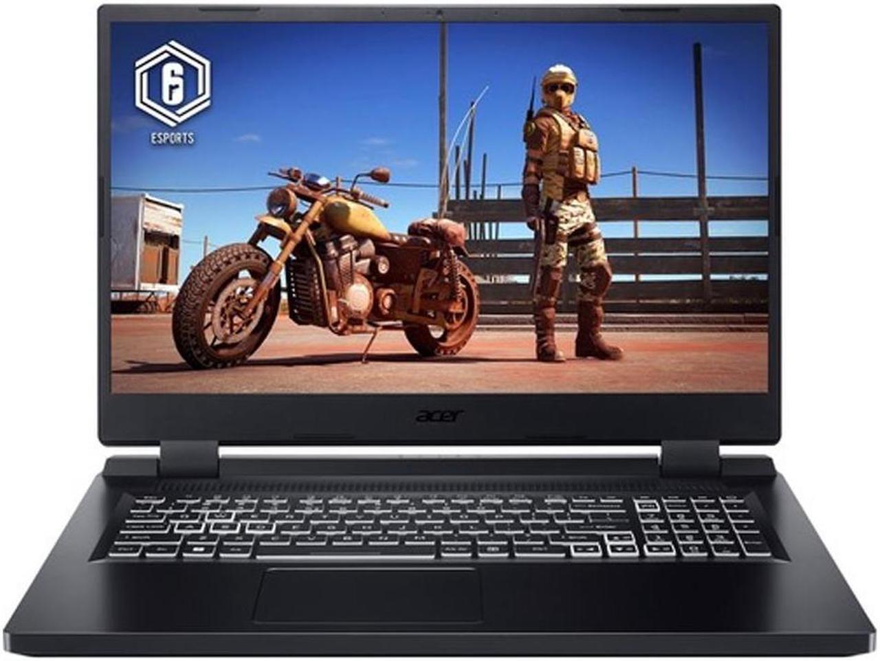 Alt view image 9 of 9 - Acer Nitro 5 - 17.3'' GeForce RTX 3050 Laptop GPU - Intel Core i5-12450H  - 8GB Memory - 512 GB PCIe SSD - Windows 11 Home 64-bit - Gaming Laptop - 144 Hz IPS (AN517-55-58G4 )