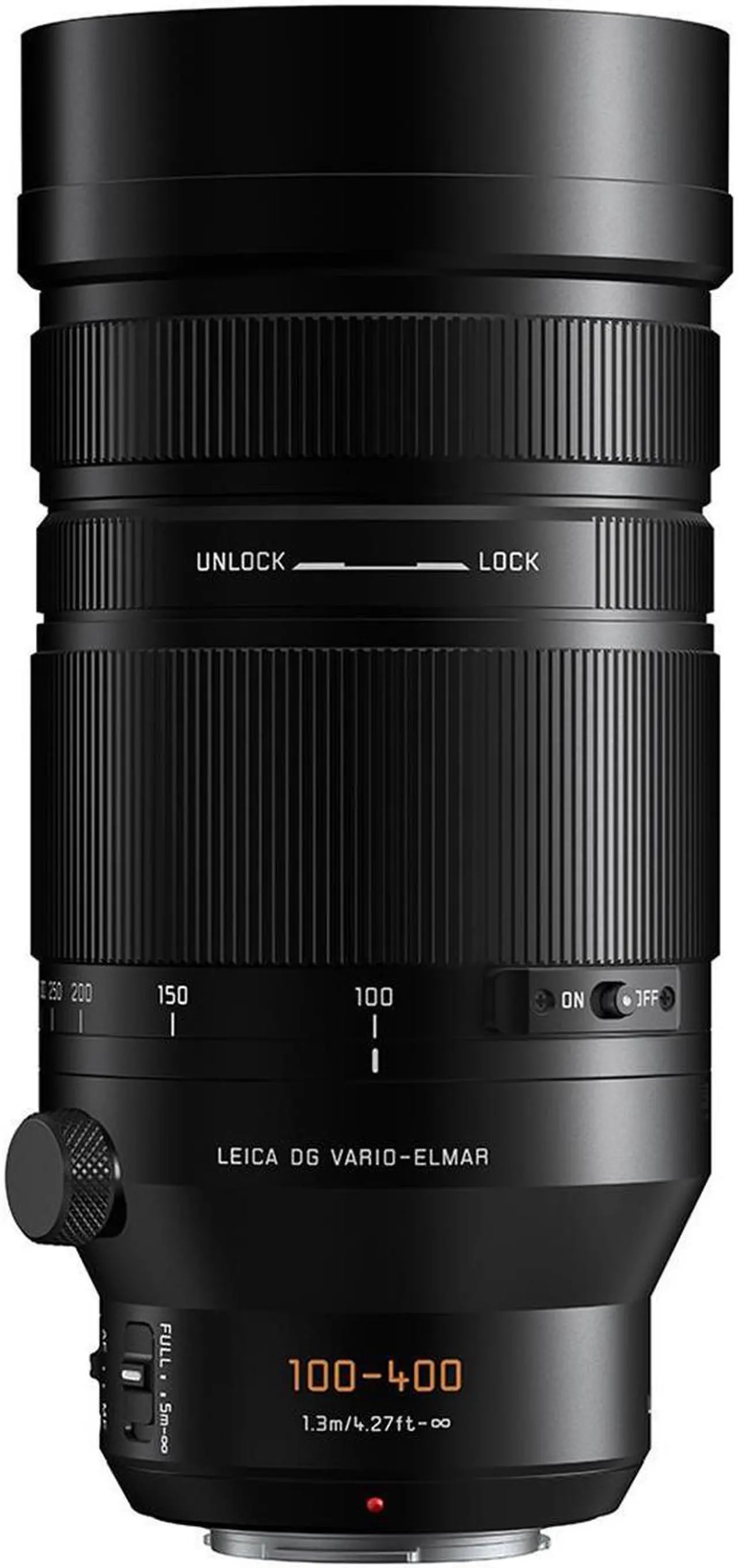 Alt view image 2 of 7 - Panasonic Leica DG Vario-Elmarit 100-400mm f/4.0-6.3 II ASPH Lens, Bundle with Large Lens Case, 72mm Filter Kit, Lens Pen Lens Cleaner, Cleaning Kit, Small Cleaning Cloth and Lens Cap Tether