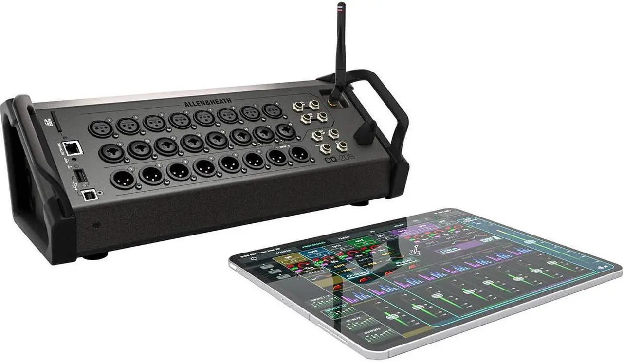 Alt view image 9 of 12 - Allen & Heath CQ-20B Digital Mixer With Wi-Fi and Bluetooth Connectivity