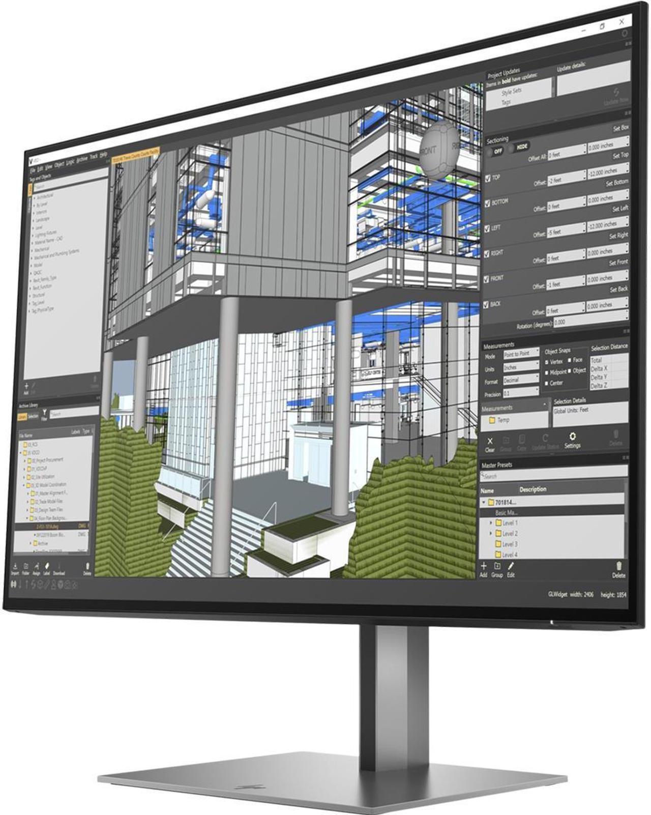 Alt view image 14 of 20 - HP Z24N 24" 60Hz  Full HD 1920 x 1080 16:9 IPS Monitor with HDMI