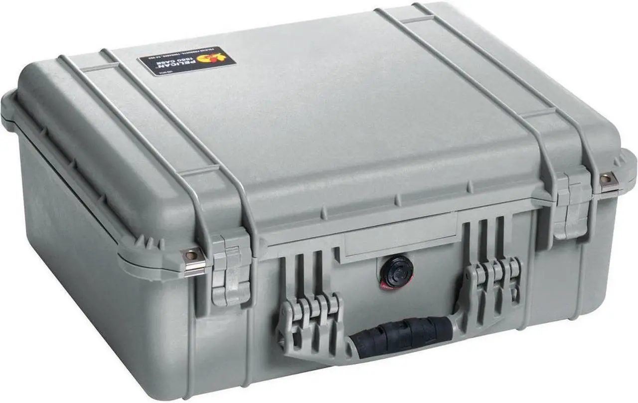 Alt view image 2 of 3 - Pelican 1550 camera case With Foam (Silver)