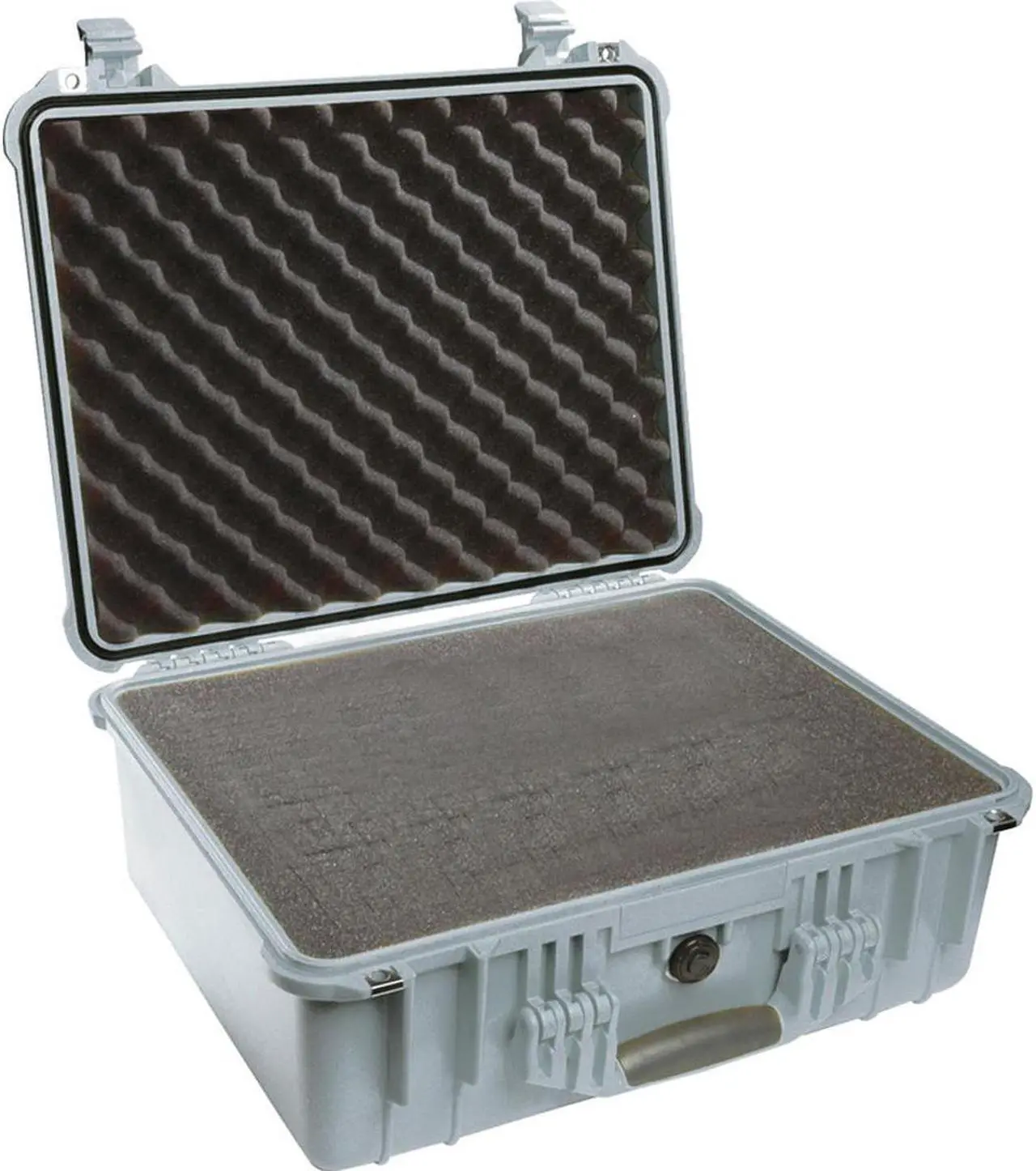 Alt view image 3 of 3 - Pelican 1550 camera case With Foam (Silver)