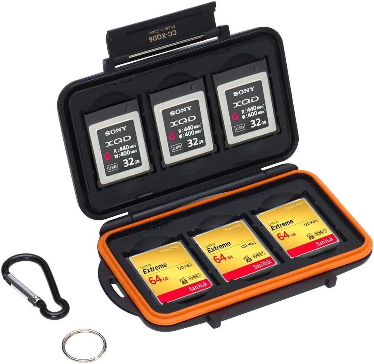Alt view image 2 of 7 - Slinger Card Caddy Memory Card Case for XQD or CFexpress Type-B Cards, Black