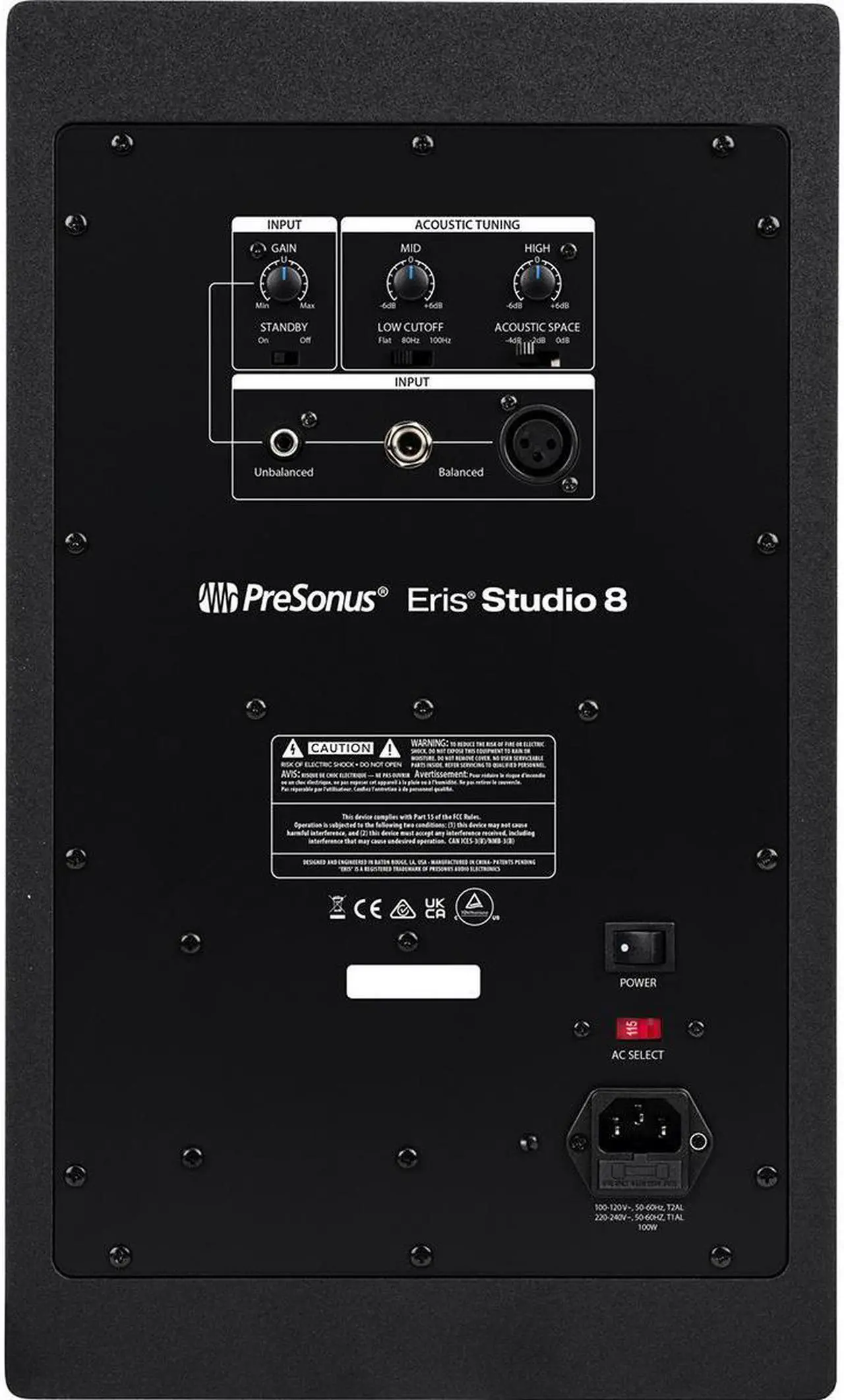 Alt view image 8 of 20 - Presonus Eris Studio 8 8-inch Active Studio Monitor with EBM Waveguide