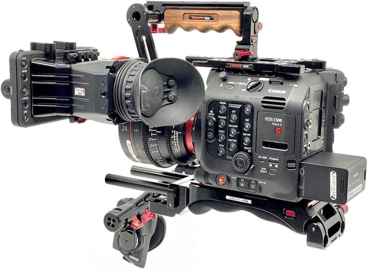 Alt view image 4 of 6 - Zacuto Recoil Pro V2 Rig with Z-Finder for Canon C300 Mark III & C500 MII