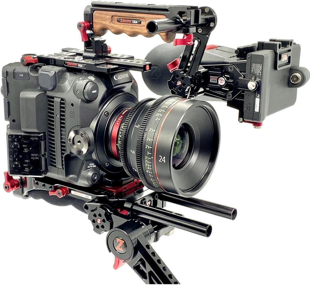 Alt view image 5 of 6 - Zacuto Recoil Pro V2 Rig with Z-Finder for Canon C300 Mark III & C500 MII