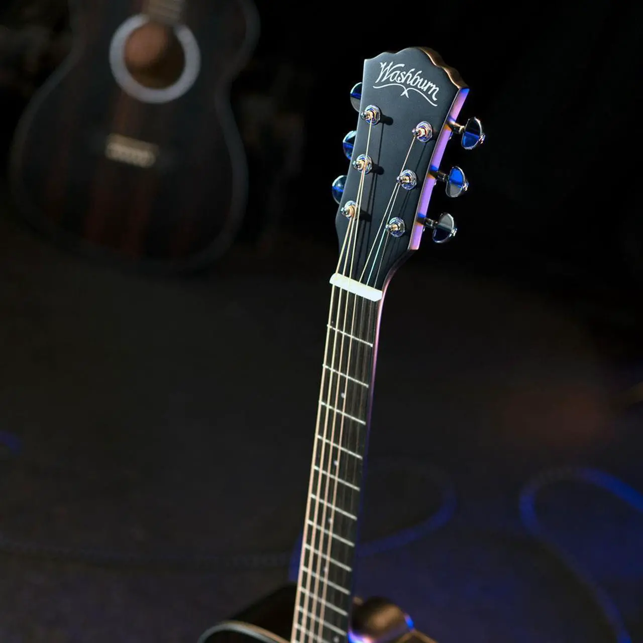 Alt view image 7 of 8 - Washburn 6 String Acoustic Guitar, Right (DFED)
