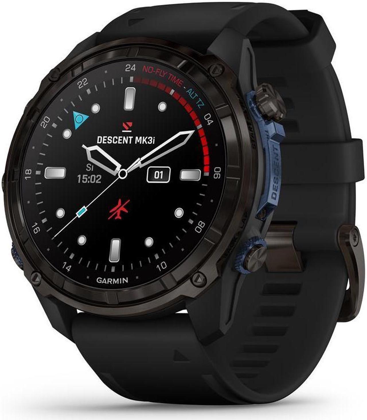 Alt view image 6 of 17 - Garmin Descent Mk3i, Dive Computer and Multisport GPS Smartwatch, Air Integration, Black