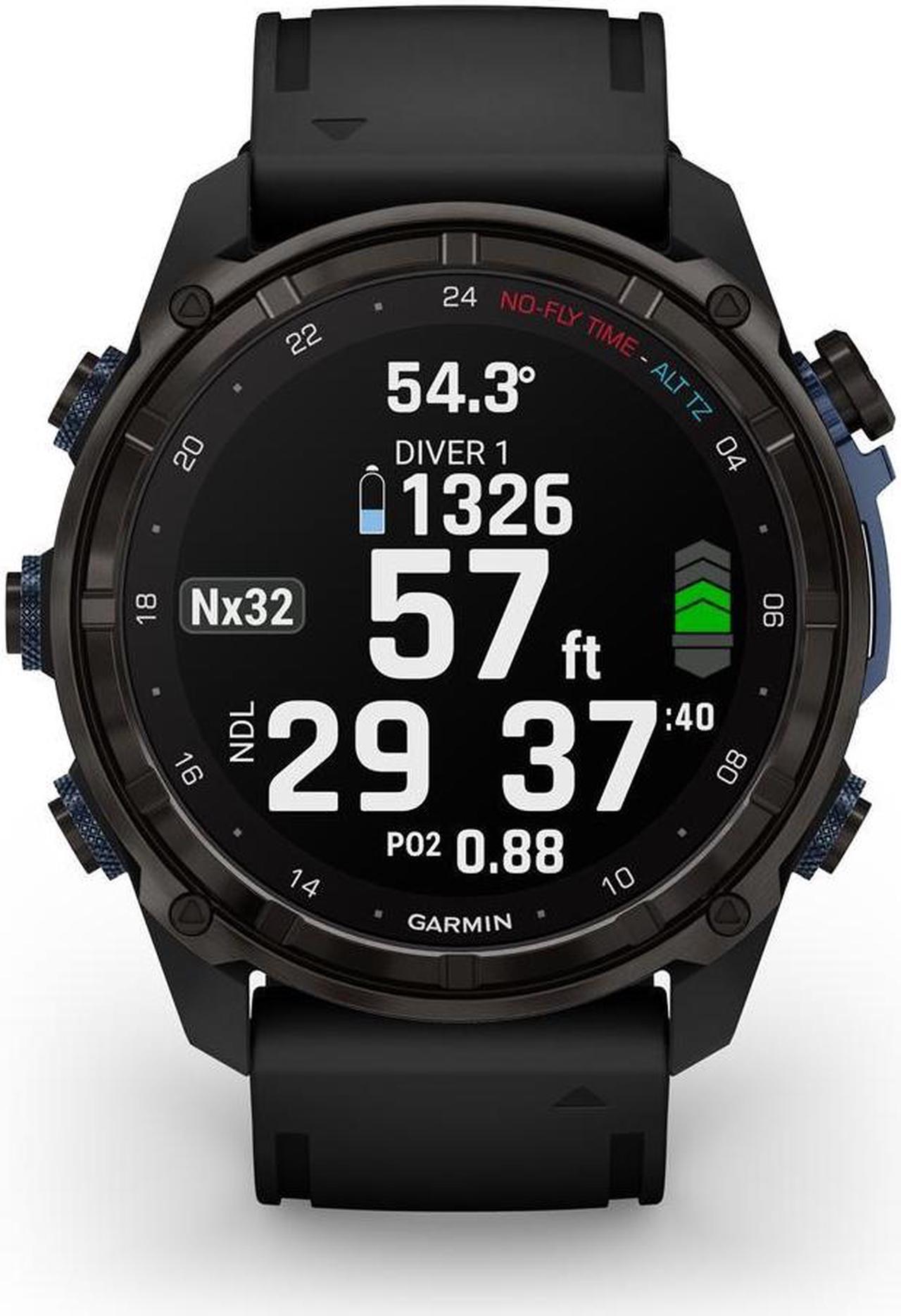 Alt view image 8 of 17 - Garmin Descent Mk3i, Dive Computer and Multisport GPS Smartwatch, Air Integration, Black
