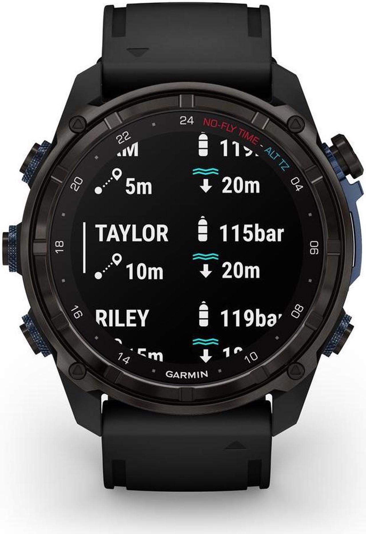 Alt view image 11 of 17 - Garmin Descent Mk3i, Dive Computer and Multisport GPS Smartwatch, Air Integration, Black
