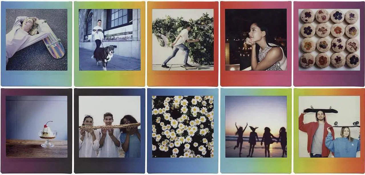 Alt view image 8 of 11 - Fujifilm Instax Square Rainbow Film - 10 Exposures (16671320)