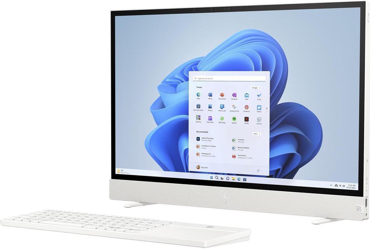 Alt view image 11 of 14 - HP Envy Move 23.8" inch All-in-One Desktop Touch QHD 2560x1440 300 Nit Display Intel Core i3-1315U 8GB RAM 512GB SSD Intel UHD Graphics Shell White