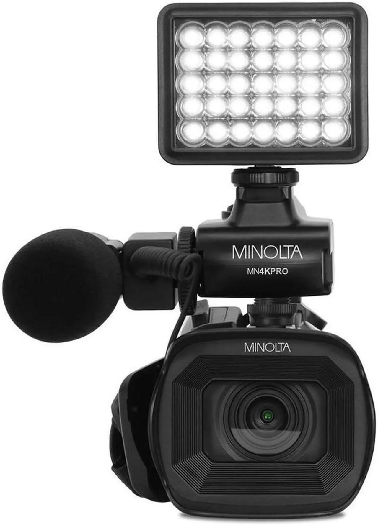 Alt view image 4 of 10 - Minolta MN4KPRO 4K60FPS Ultra HD / 64 MP Autofocus Pro Camcorder Kit w/WiFi