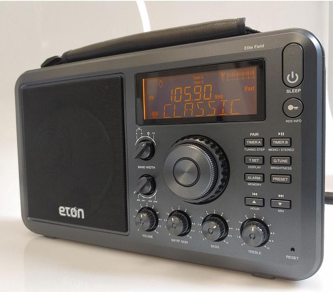 Alt view image 11 of 12 - eton elite field am/fm/shortwave desktop radio with bluetooth