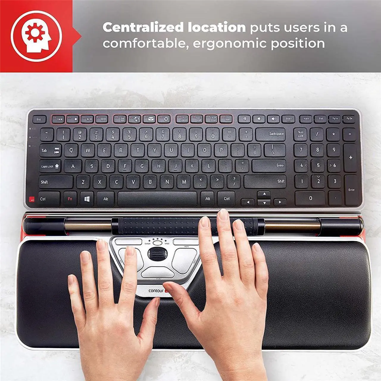 Alt view image 18 of 20 - CONTOUR DESIGN  INC. CONTOUR DESIGN INC. RM-RED-PLUS ROLLERMOUSE RED PLUS