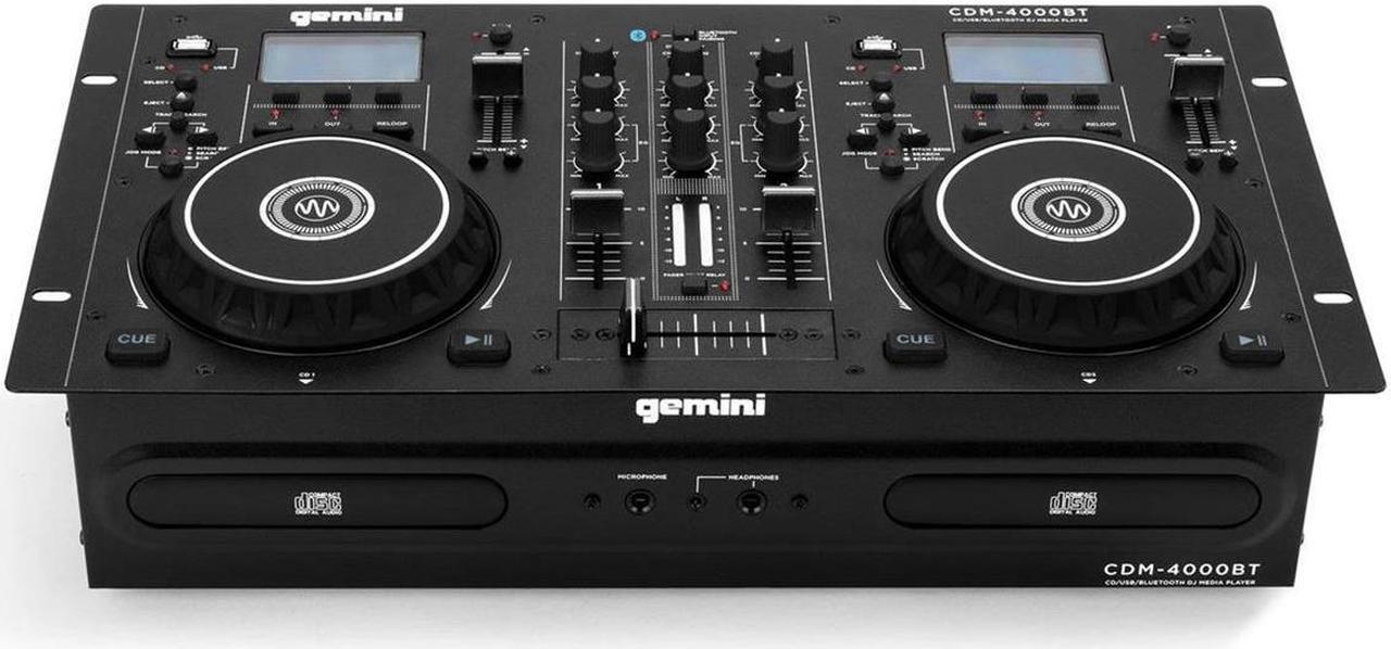 Alt view image 17 of 20 - Gemini Sound Pro StandAlone DJ Dual Deck Media Player Mixer
