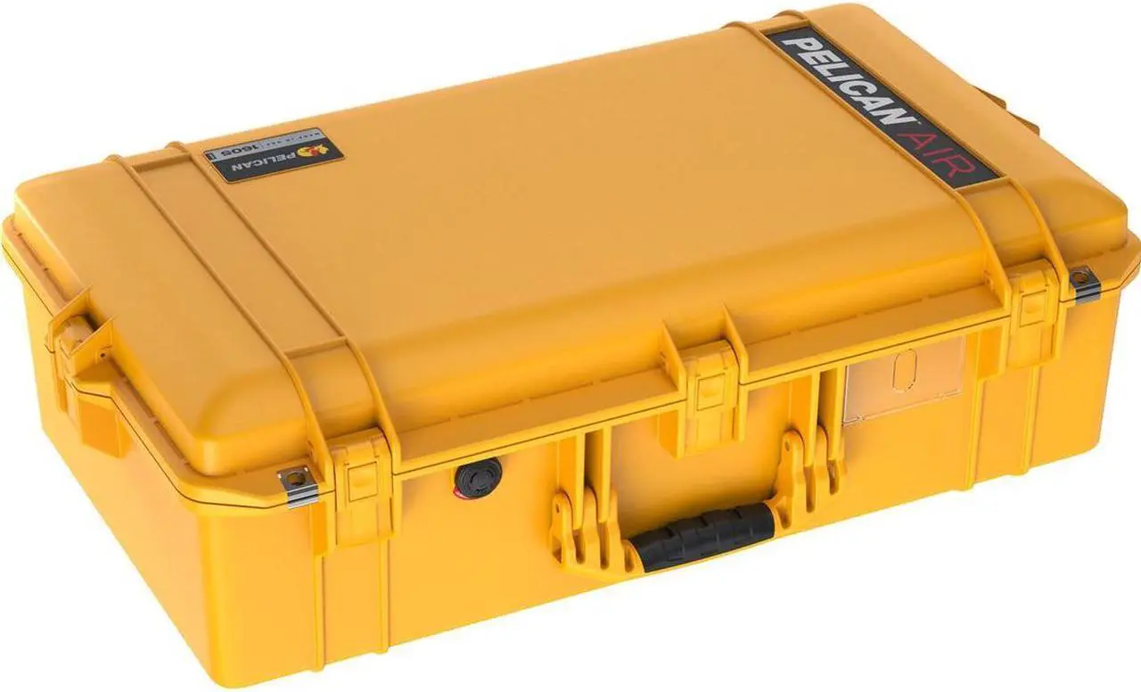 Alt view image 2 of 2 - pelican air 1605 case with foam (2020 edition with push button latches) - yellow, 016050-0001-240