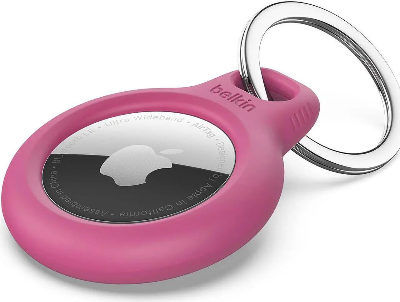 Alt view image 8 of 8 - Belkin Secure Holder with Key Ring for AirTag F8W973BTPNK
