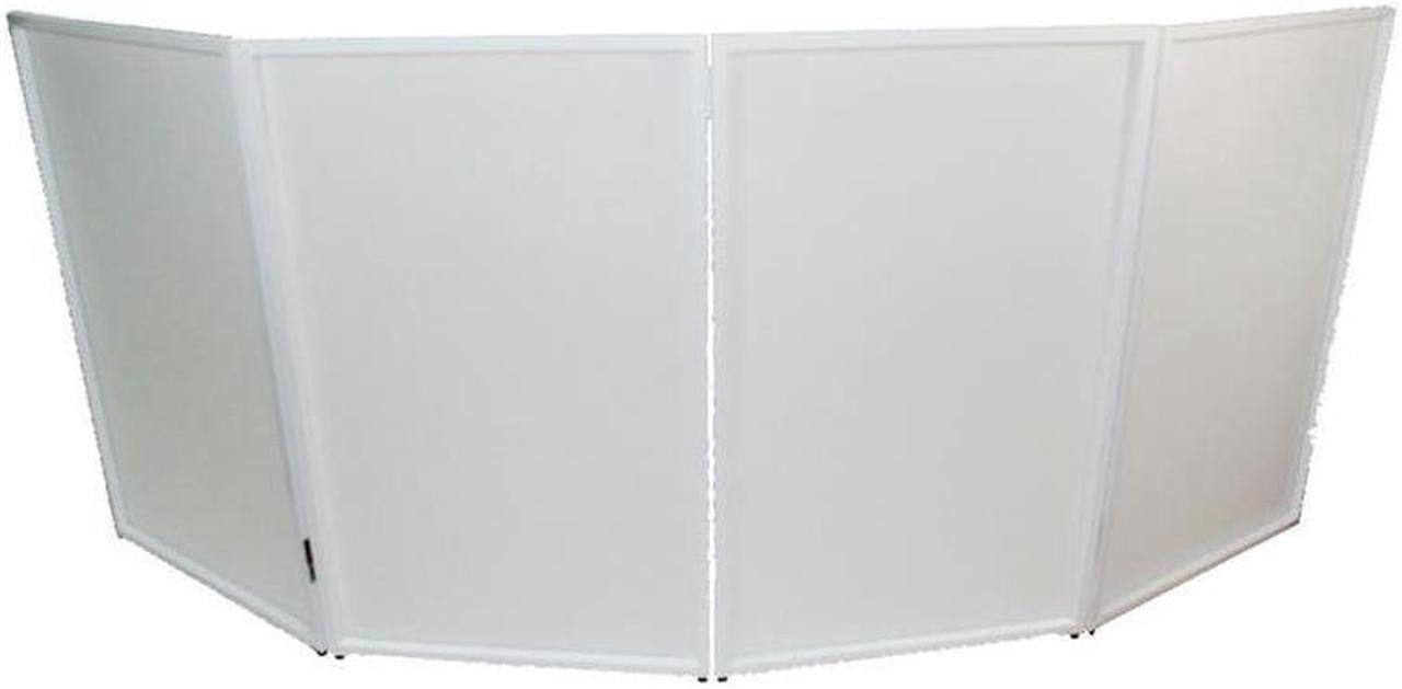 Alt view image 7 of 13 - ProX Direct XF-4X3048W MK2 Four Panel ProX DJ Facade White Collapse and Go Facade Panels