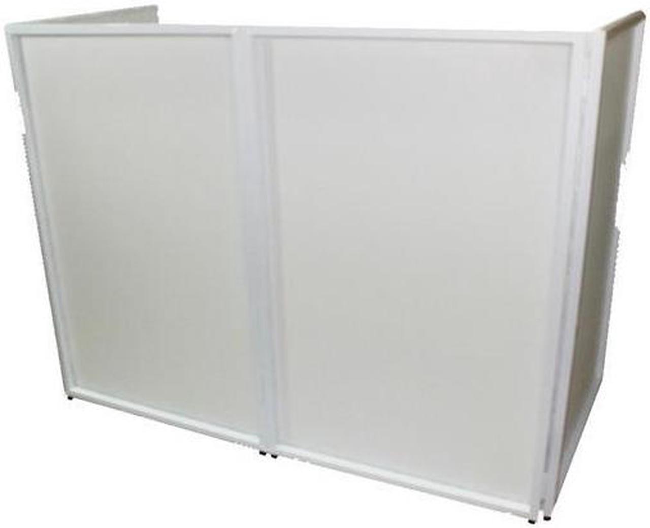 Alt view image 8 of 13 - ProX Direct XF-4X3048W MK2 Four Panel ProX DJ Facade White Collapse and Go Facade Panels