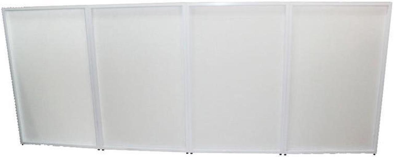 Alt view image 9 of 13 - ProX Direct XF-4X3048W MK2 Four Panel ProX DJ Facade White Collapse and Go Facade Panels