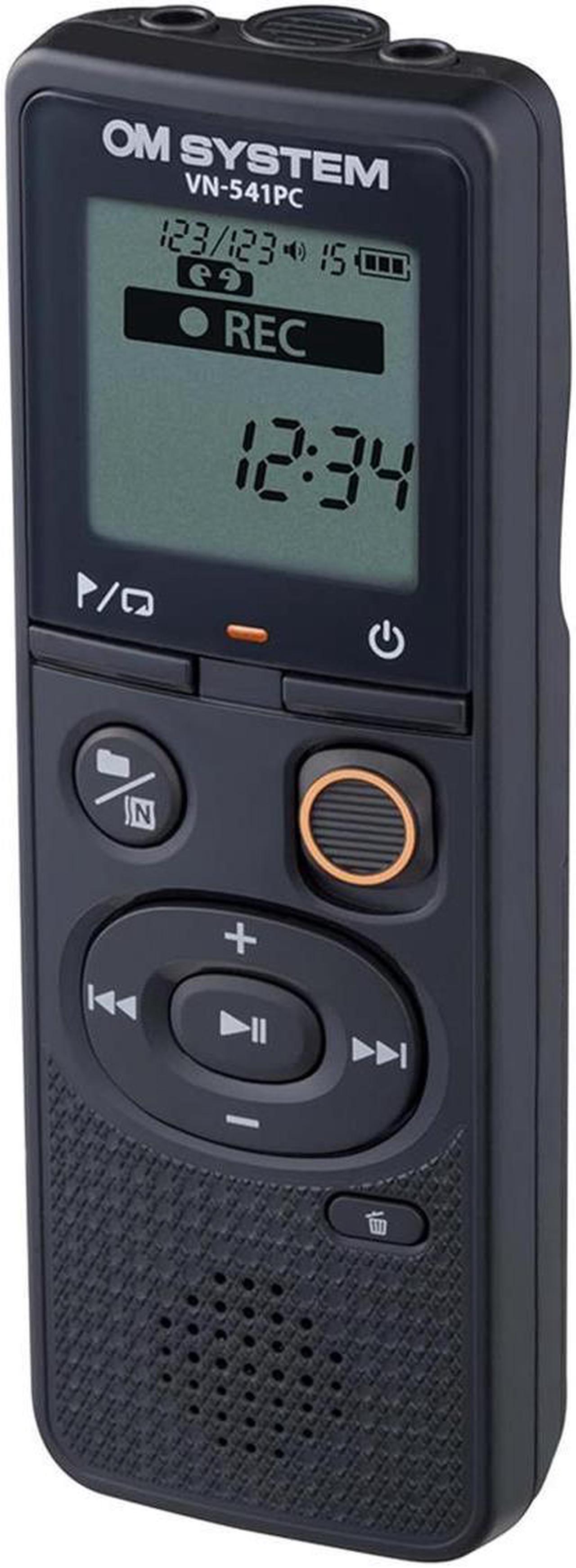 Alt view image 2 of 7 - OM SYSTEM VN-541PC 4GB Digital Voice Recorder, Black #V420040BU000