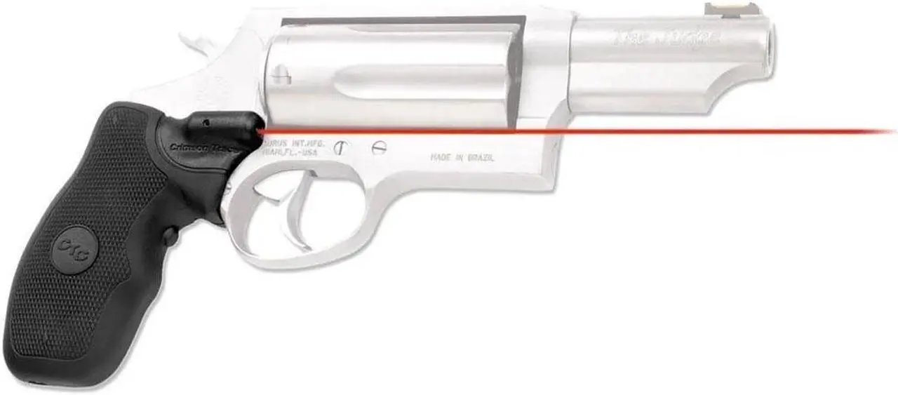 Alt view image 2 of 2 - Crimson Trace Corporation Hi-Brite LaserGrip, Fits Taurus Judge, Black, Rubber Wraparound LG-375