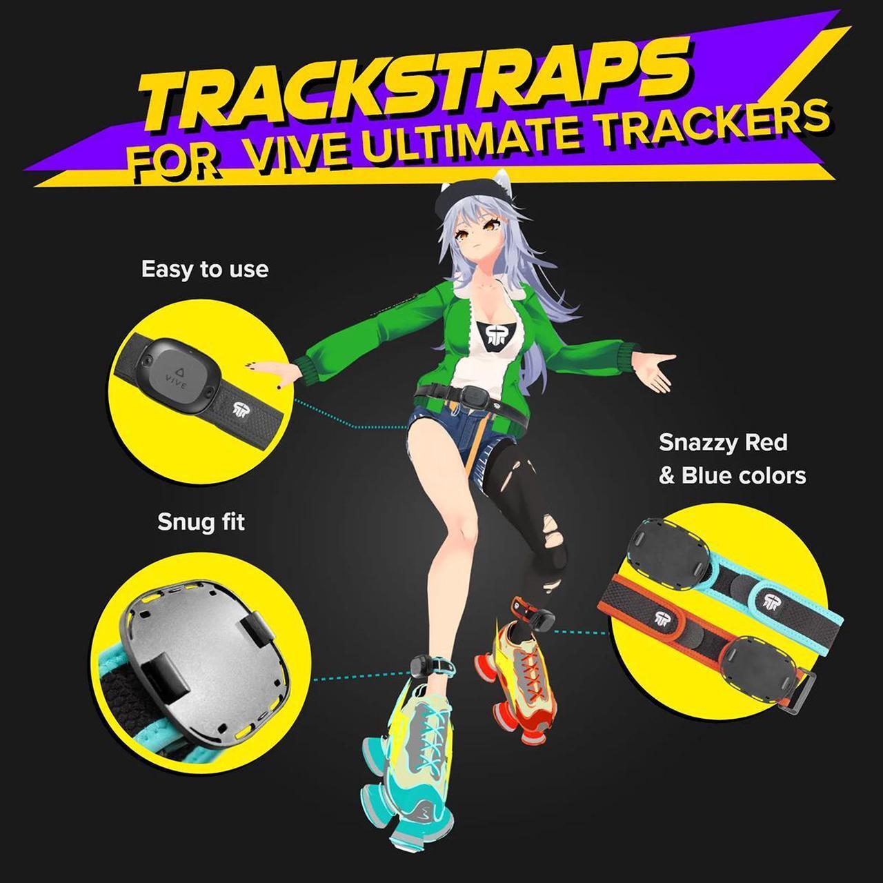Alt view image 4 of 7 - Rebuff Reality TrackStrap Set w/Dance Dash Game Key for VIVE Ultimate Tracker