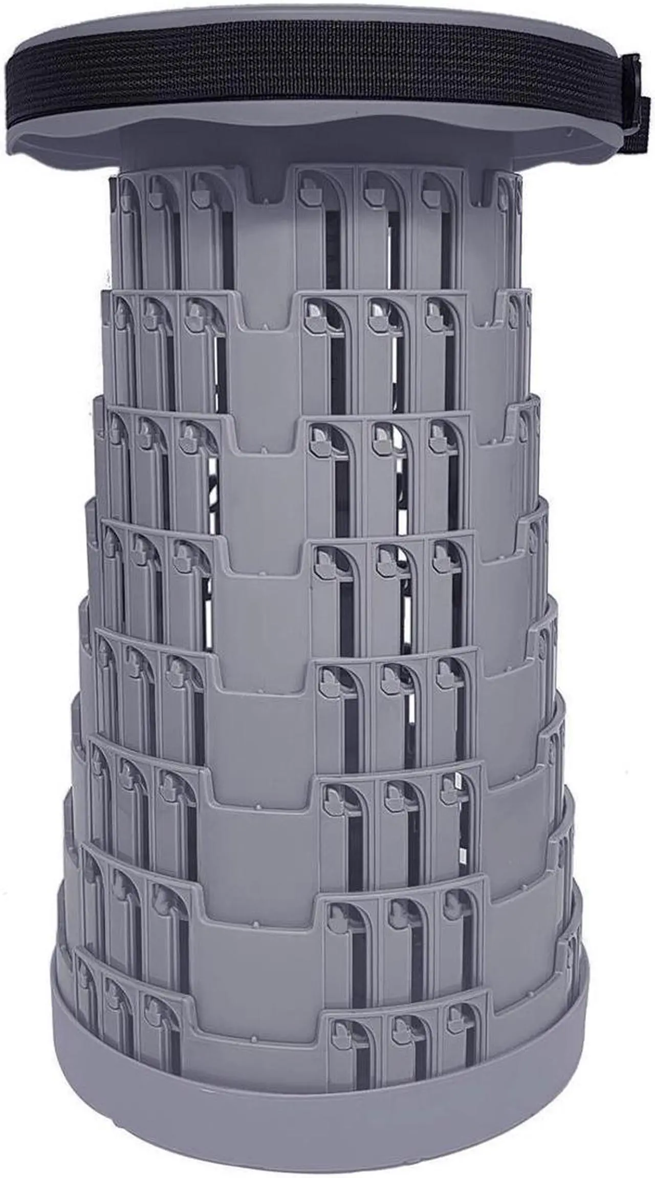Main image of Aries Portable Telescoping Stool/Chair, Solid Gray