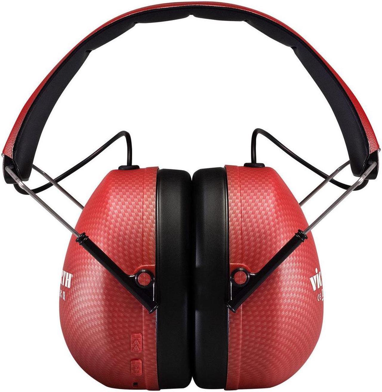 Alt view image 3 of 5 - Vic Firth Bluetooth Isolation Headphones, Red (Vxhp0012)