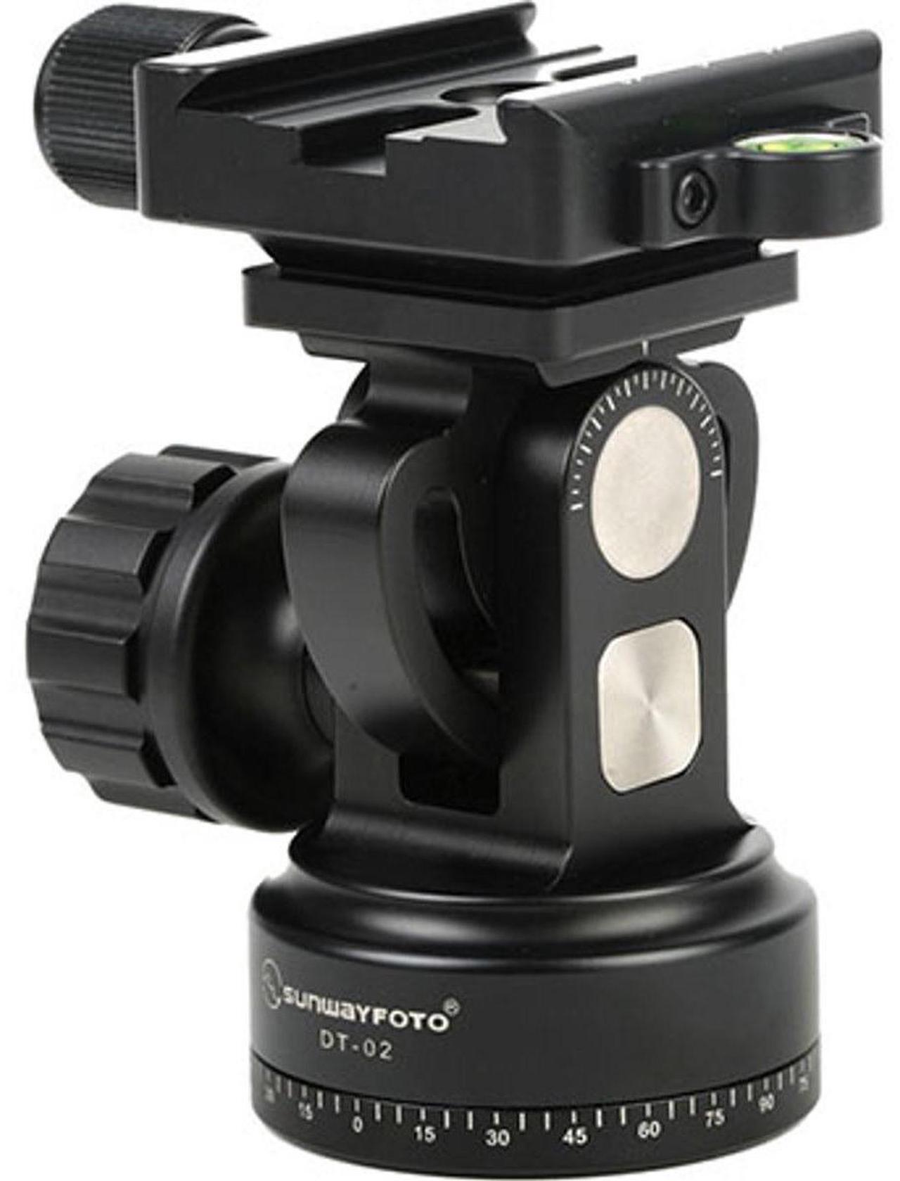 Alt view image 2 of 2 - sunwayfoto dt-02d50 monopod tilt head with clamp, 26.45lbs capacity