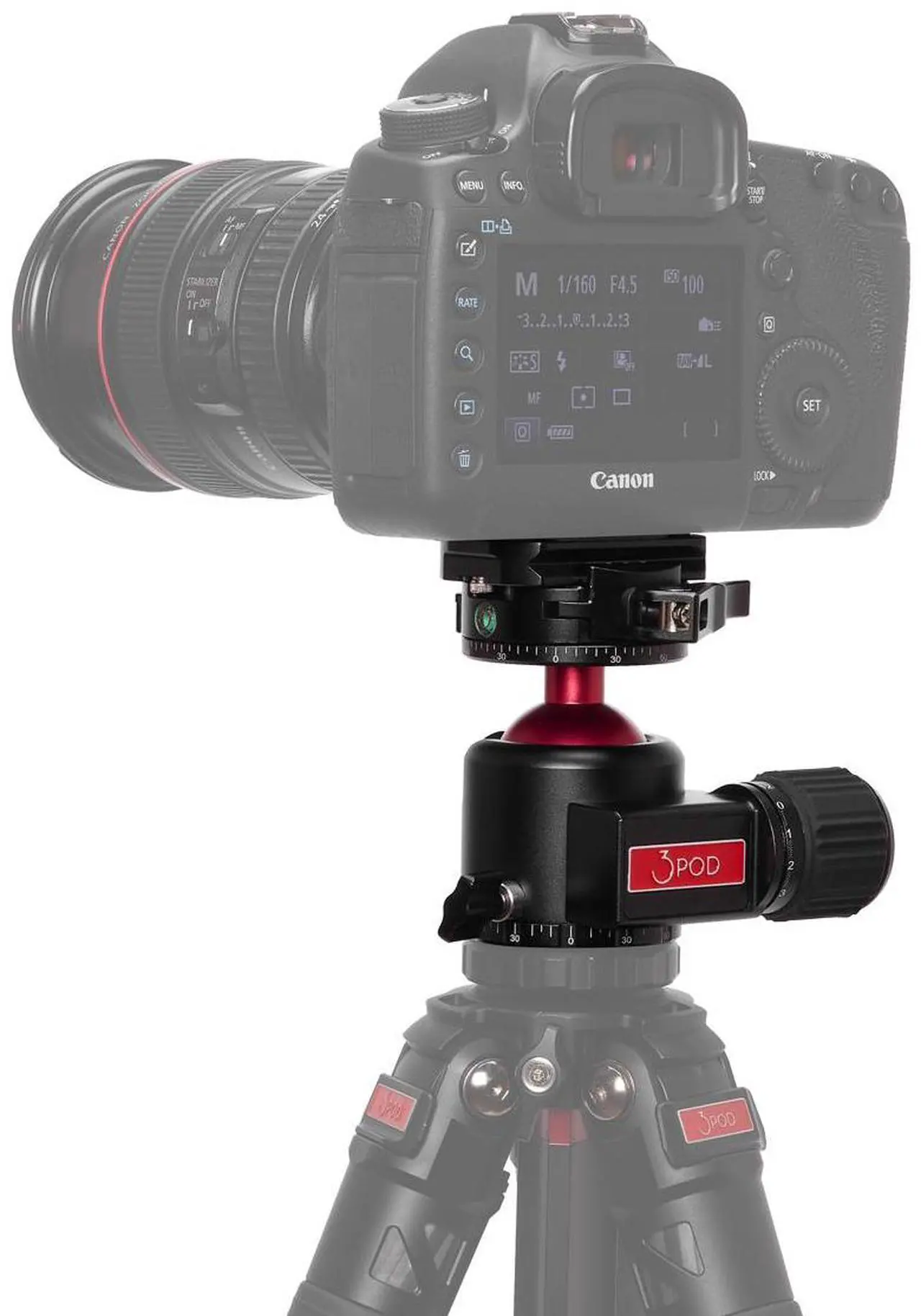 Alt view image 4 of 7 - 3Pod Everest H2 Ball Head with Arca-Type Quick Release and Lever-Release Clamp