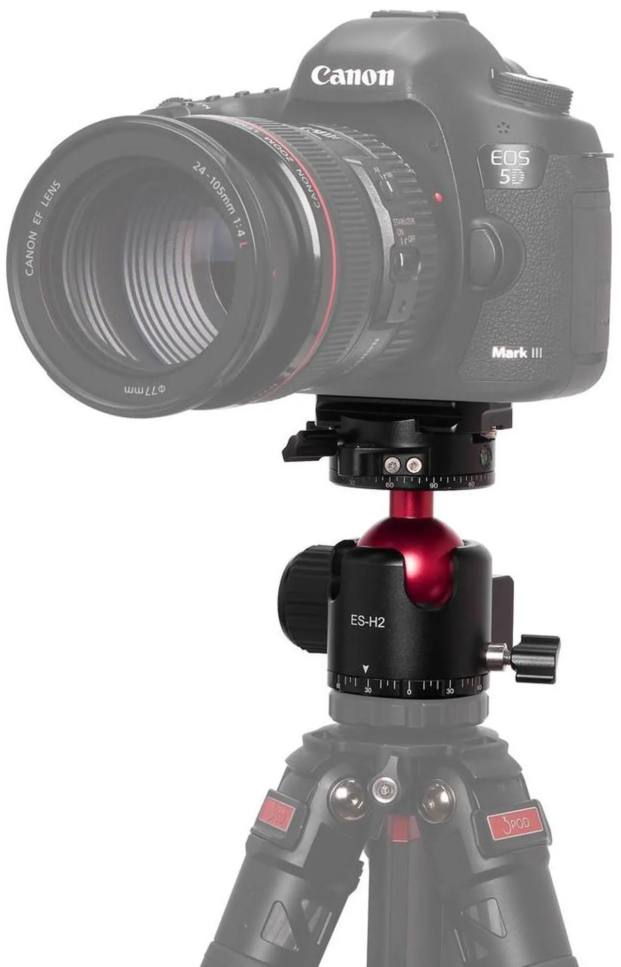 Alt view image 5 of 7 - 3Pod Everest H2 Ball Head with Arca-Type Quick Release and Lever-Release Clamp