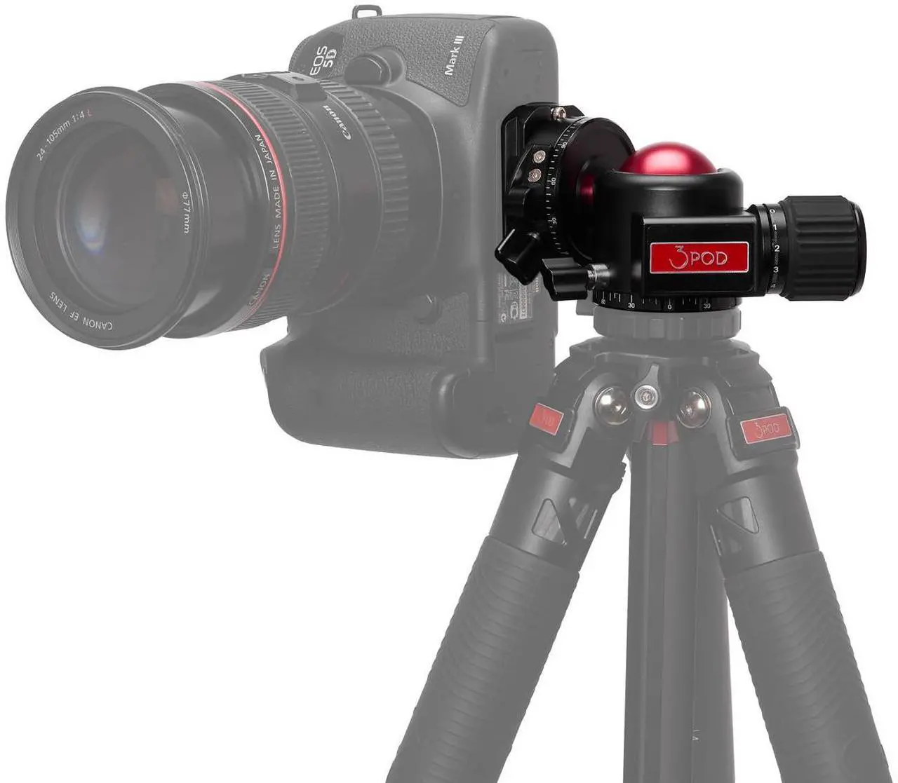 Alt view image 6 of 7 - 3Pod Everest H2 Ball Head with Arca-Type Quick Release and Lever-Release Clamp